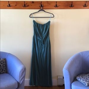 J Crew Strapless Maxi Dress